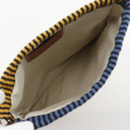 Loewe Paula Ibiza Stripe Canvas Blue White Shoulder Bag — view 6