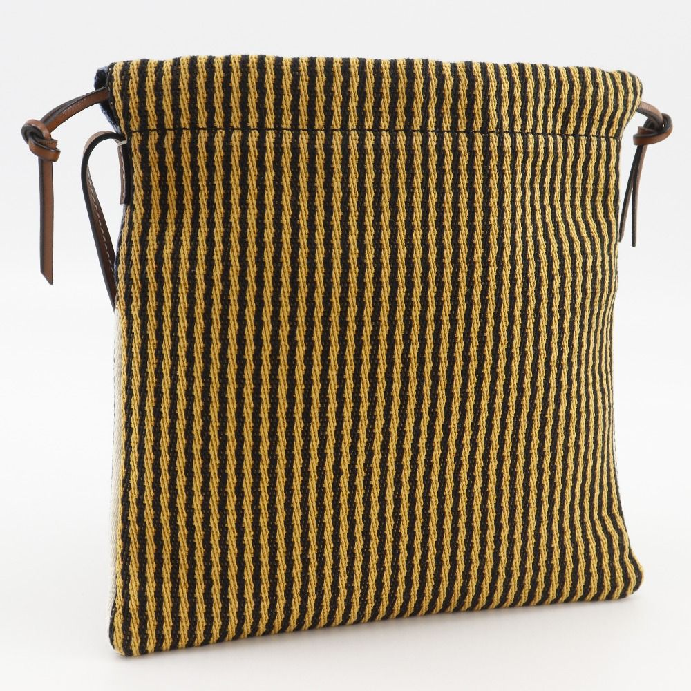 Loewe Paula Ibiza Stripe Canvas Blue White Shoulder Bag — view 3
