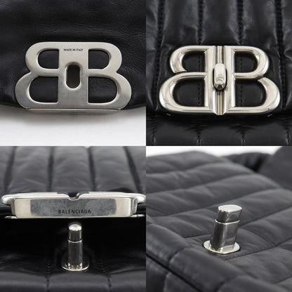 Balenciaga Monaco Quilted Calf Black Shoulder Bag — view 9
