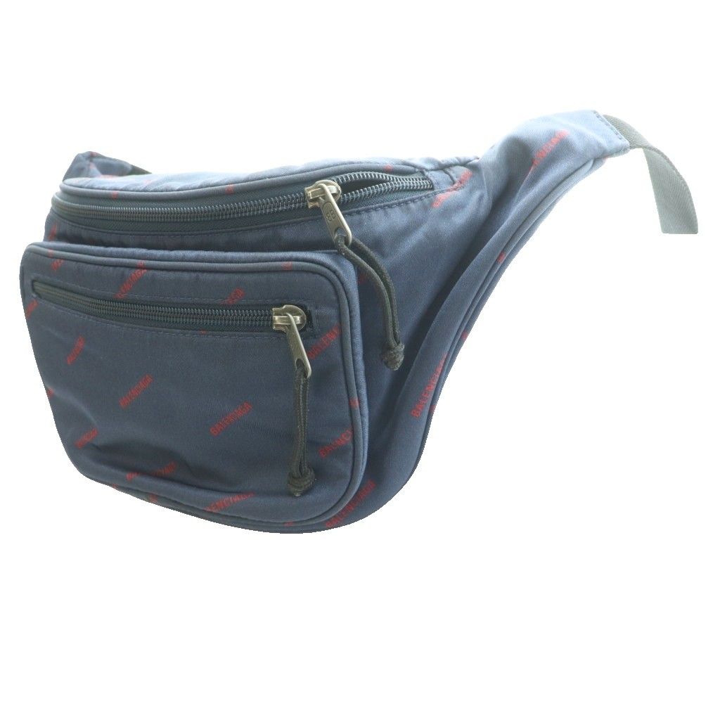 Balenciaga Explorer Belt Bag Waist Hip Navy Red SS — view 3
