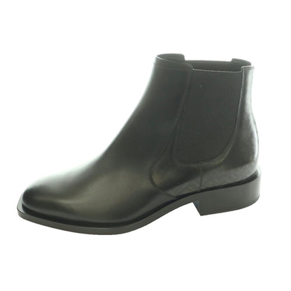 Fendi Side Gore Boots Zucca Pattern Leather 6 Black SS
