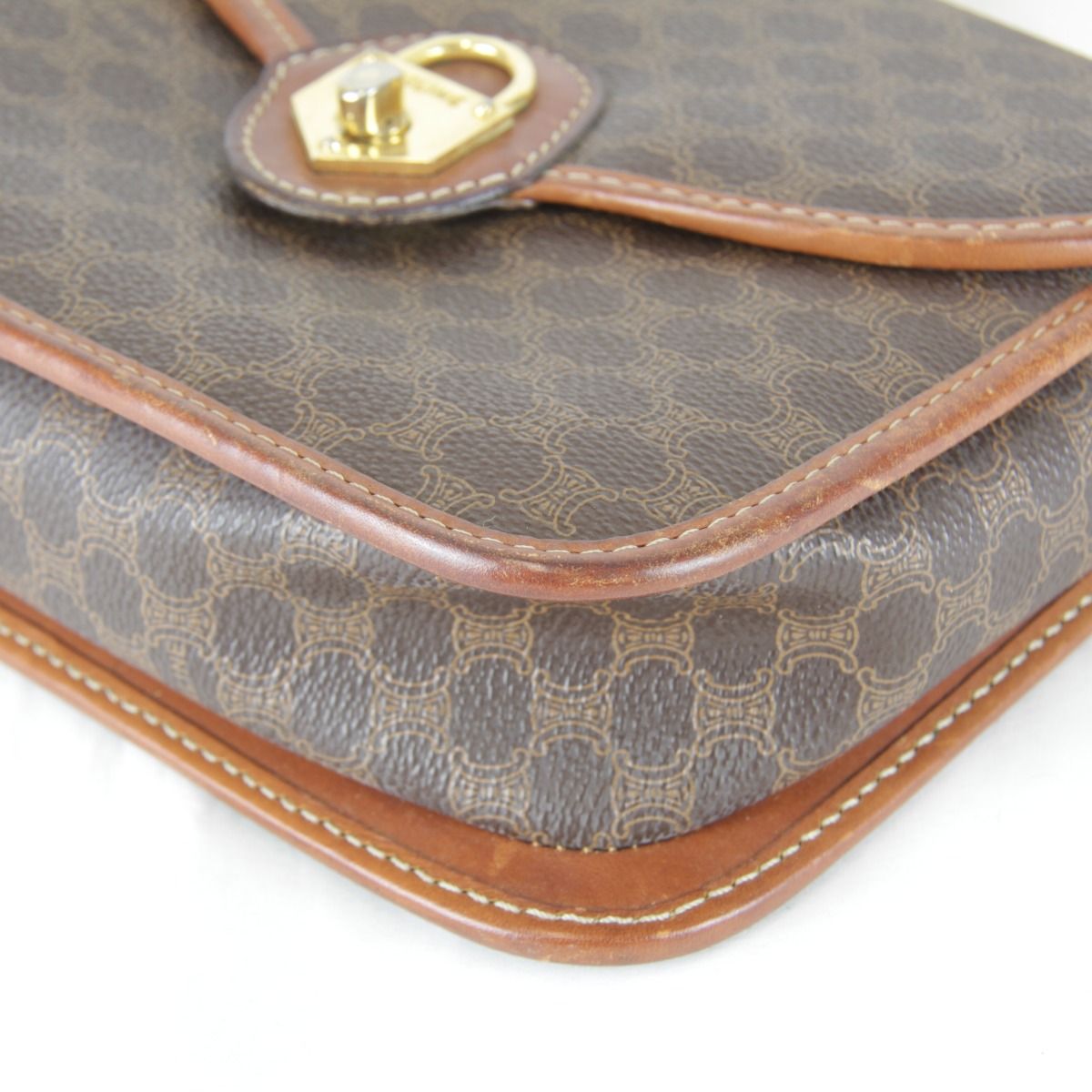 Celine Shoulder Bag Leather Brown — view 5