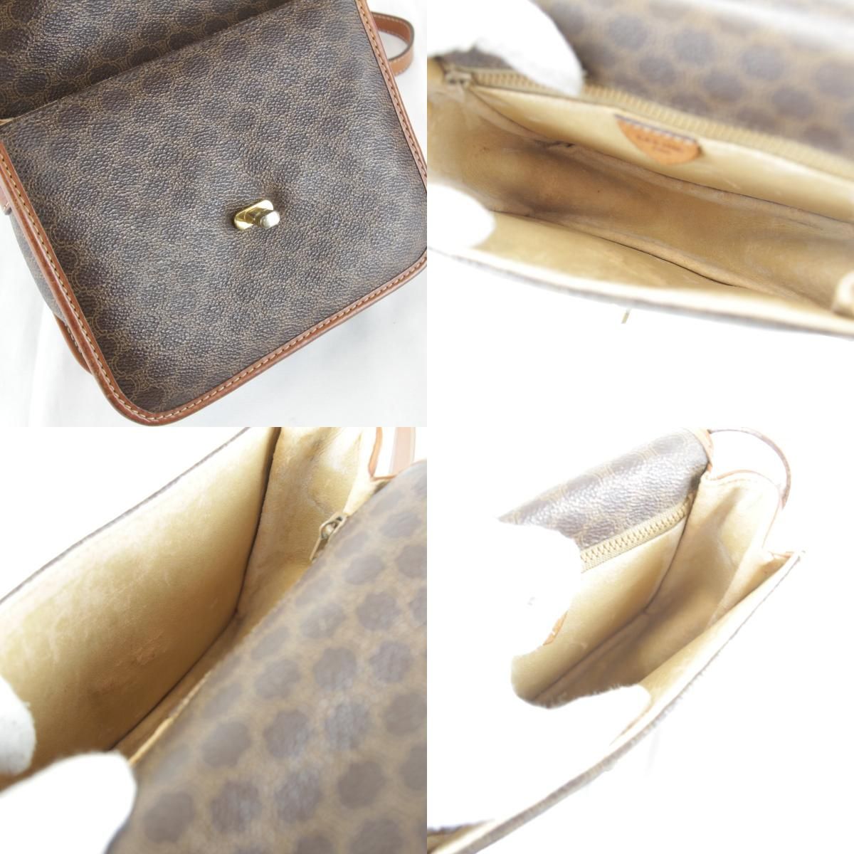 Celine Shoulder Bag Leather Brown — view 9