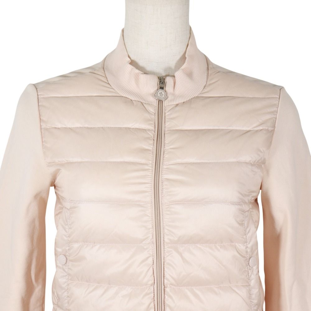 Moncler Mon Cles Maglia Cardigan Down Jacket Cut Replacement Ruffle Nylon — view 2