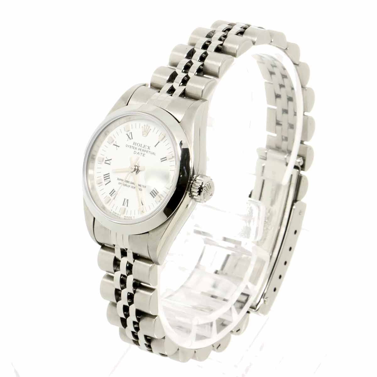 Rolex Oyster Perpetual Date Number Watch White Automatic Winding — view 2