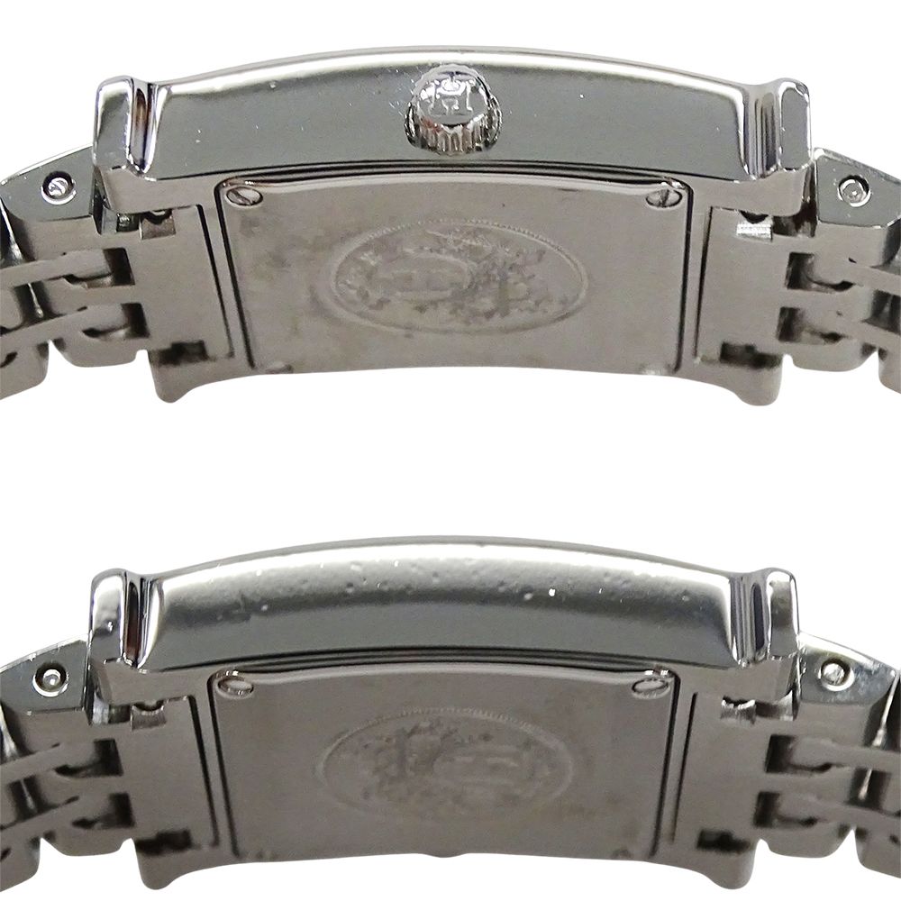 Hermes Watch Quartz Stainless Steel Silver Black Polished — view 3
