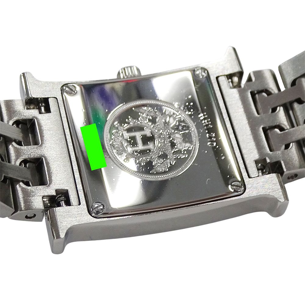 Hermes Watch Quartz Stainless Steel Silver Black Polished — view 7