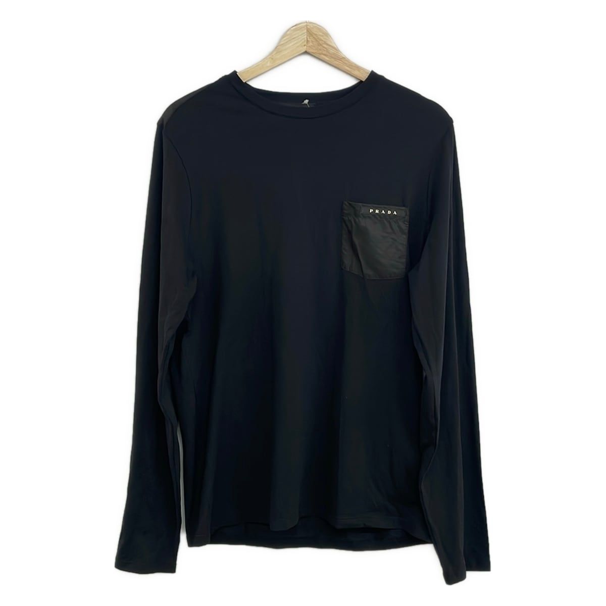 Prada Long Sleeve T-Shirt Black Crew