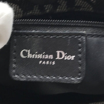 Dior Trotter Canvas Leather Silver Hand Tote Black — view 9