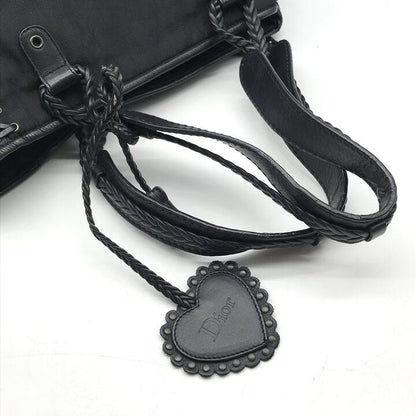 Dior Trotter Canvas Leather Hand Tote Black — view 7