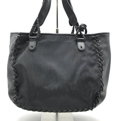 Dior Trotter Canvas Leather Hand Tote Black — view 3