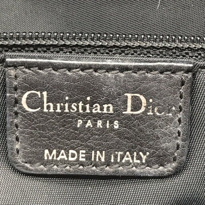Dior Trotter Canvas Leather Hand Tote Black — view 9
