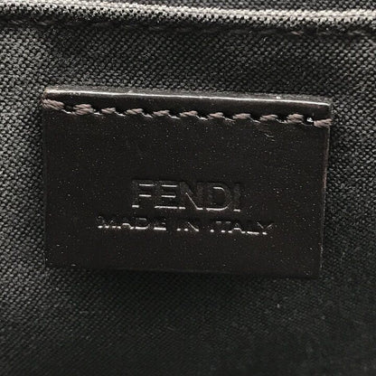 Fendi Zucca Leather Pouch Shoulder Bag Khaki Case — view 9