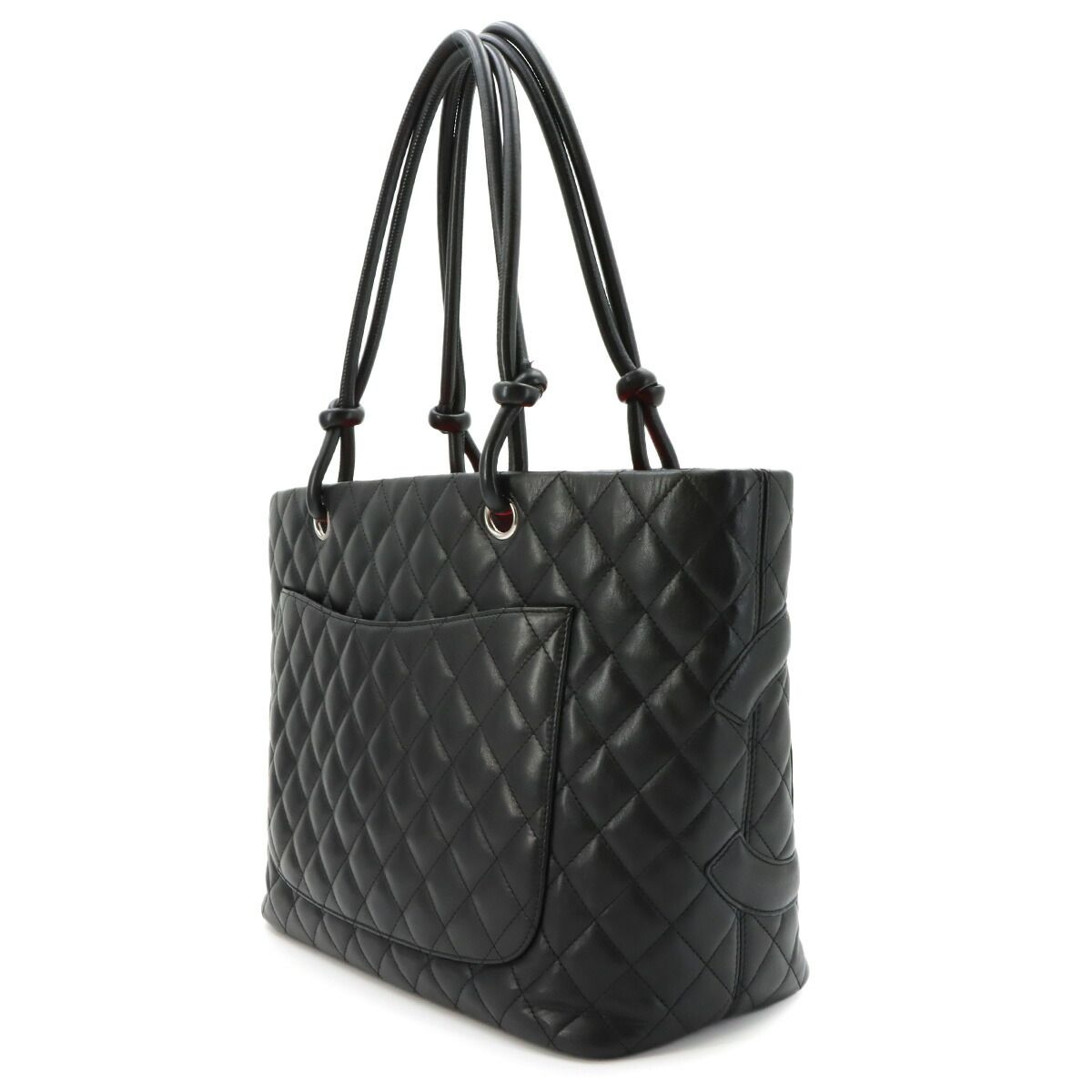 Chanel Cambon Line Large Tote Calfskin Black — view 3