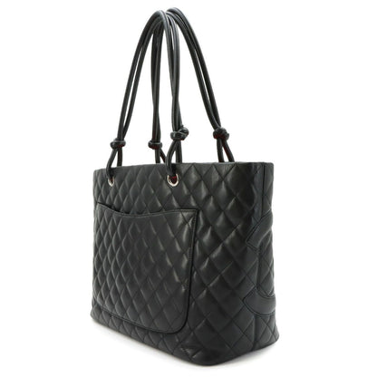 Chanel Cambon Line Large Tote Calfskin Black — view 3
