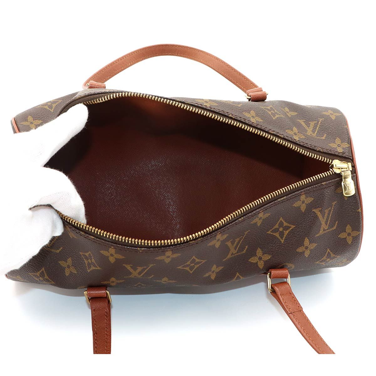 Louis Vuitton Monogram Papillon 30 Hand Bag Gold — view 6
