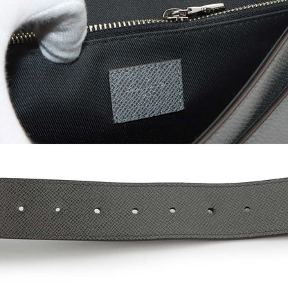 Louis Vuitton Taiga New Flap Messenger Shoulder Bag Gray — view 9