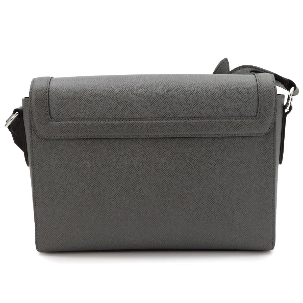 Louis Vuitton Taiga New Flap Messenger Shoulder Bag Gray — view 2