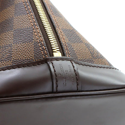 Louis Vuitton Damier Alma PM Hand Bag Ebene Brown Gold — view 7