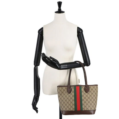 Gucci Ophidia Small Tote GG Supreme Leather Beige Brown — view 8