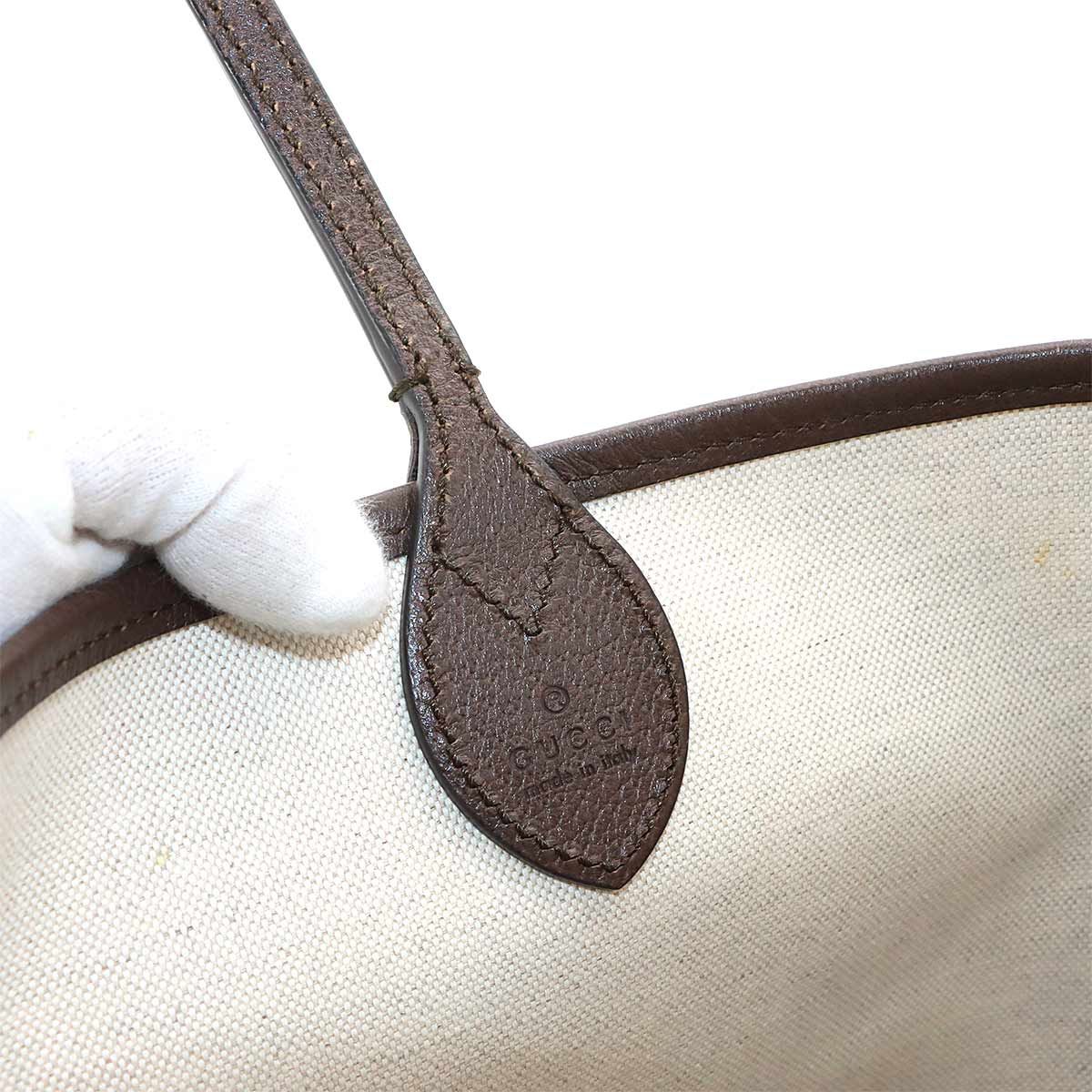 Gucci Ophidia Small Tote GG Supreme Leather Beige Brown — view 7