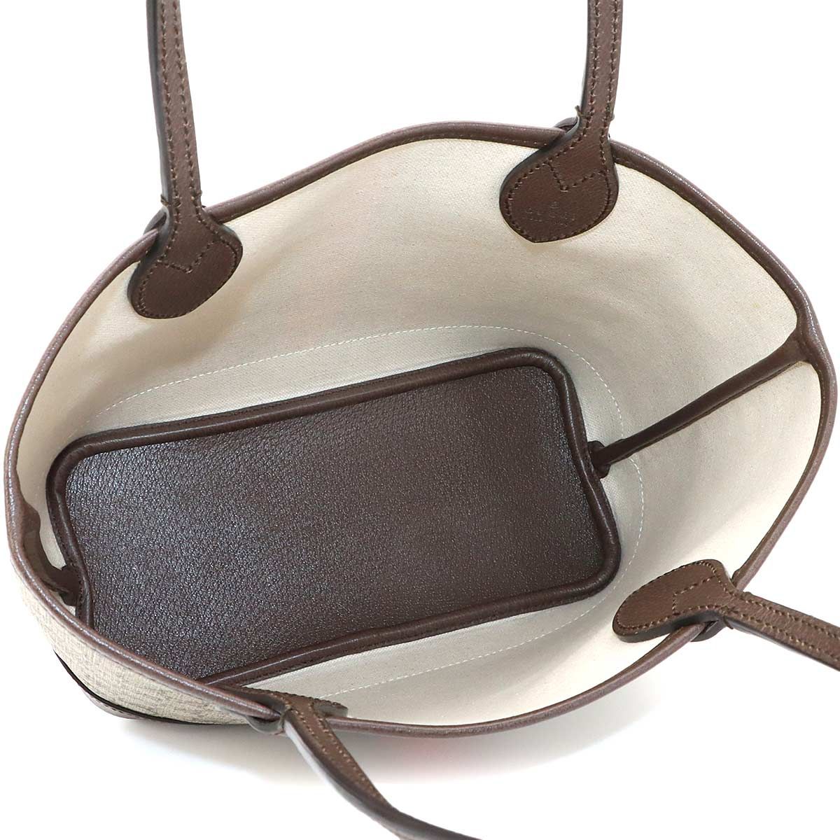 Gucci Ophidia Small Tote GG Supreme Leather Beige Brown — view 6