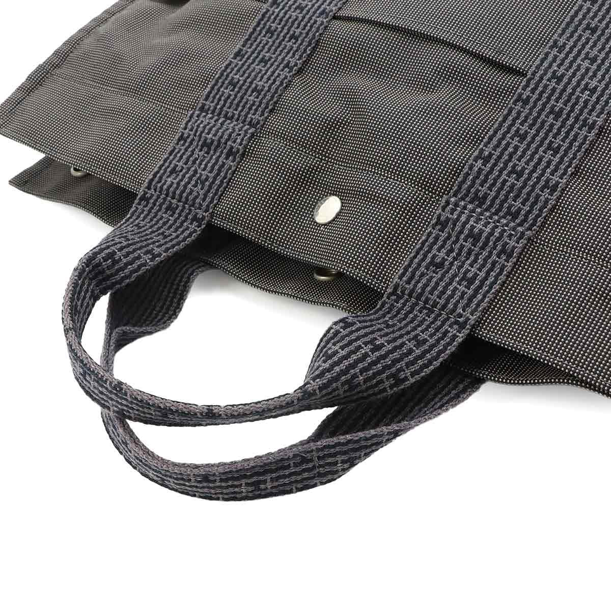 Hermes Her Line MM Tote Canvas Gray Silver Herline MM — view 5