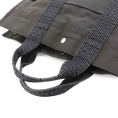 Hermes Her Line MM Tote Canvas Gray Silver Herline MM — view 5