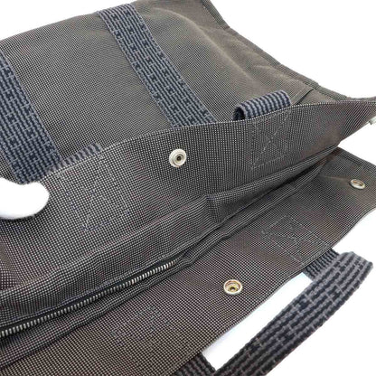 Hermes Her Line MM Tote Canvas Gray Silver Herline MM — view 8