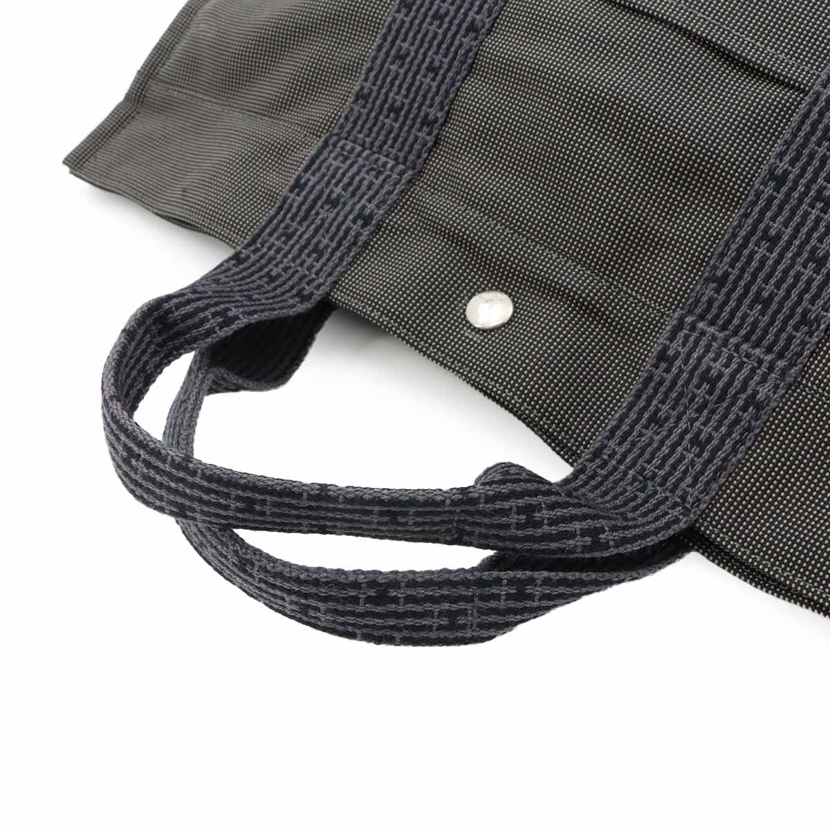 Hermes Her Line MM Tote Canvas Gray Silver Herline MM — view 5