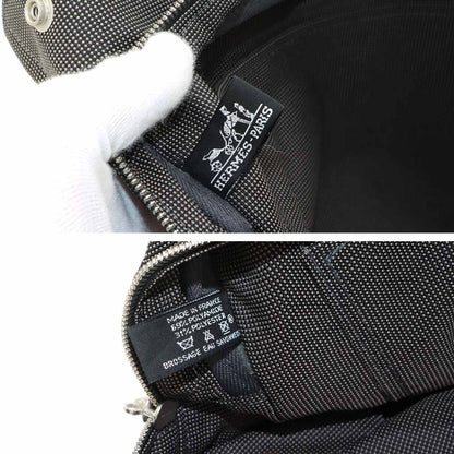 Hermes Her Line MM Tote Canvas Gray Silver Herline MM — view 7