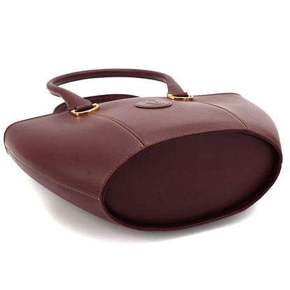 Cartier Must Line Hand Bag Leather Bordeaux Gold — view 4