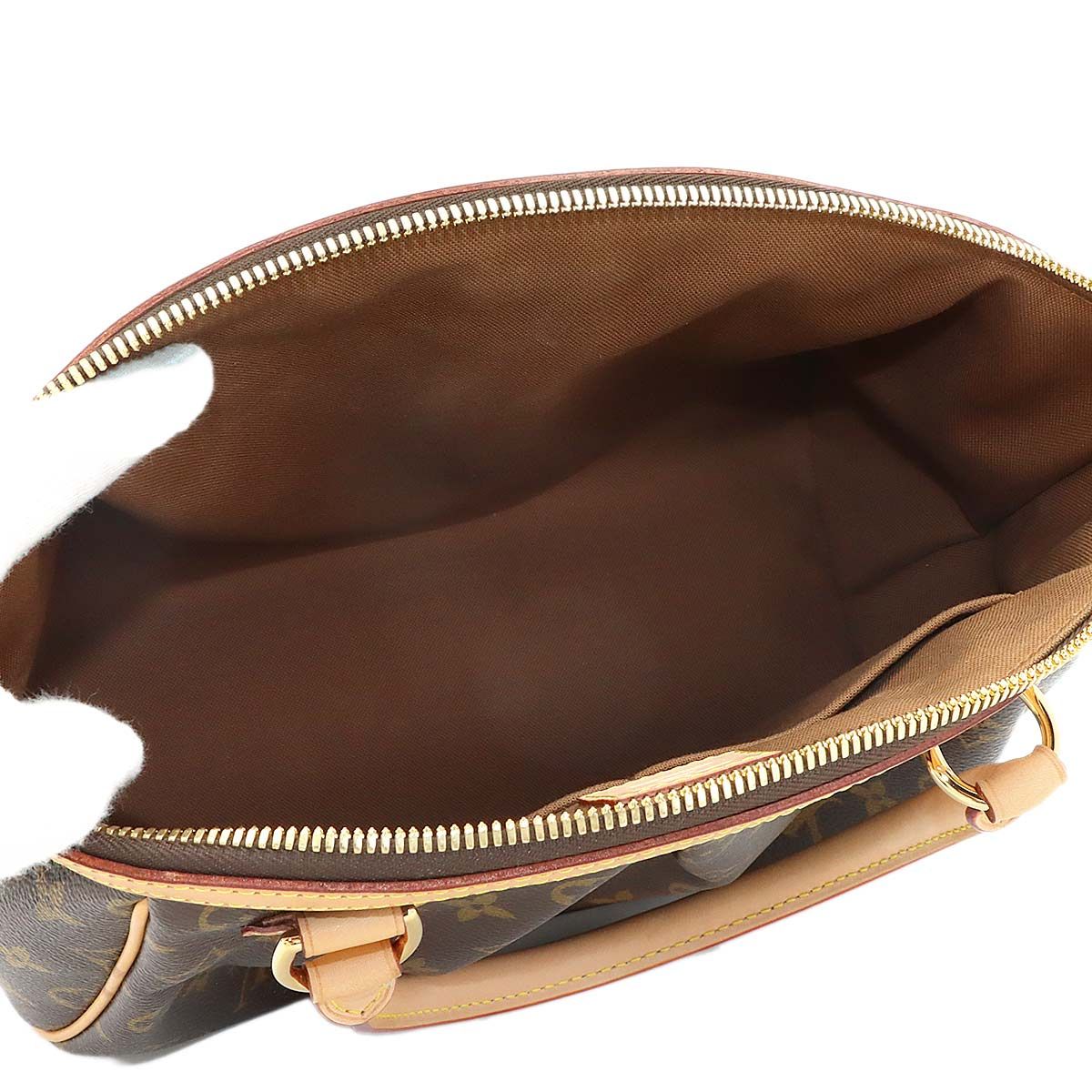 Louis Vuitton Monogram Tivoli PM Hand Bag Brown Gold — view 7