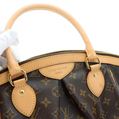 Louis Vuitton Monogram Tivoli PM Hand Bag Brown Gold — view 9
