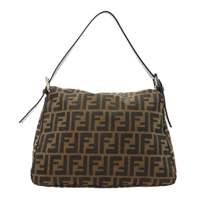 Fendi Zucca Mamma Baguette Shoulder Bag Canvas Leather Brown — view 3