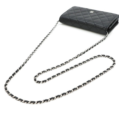 Chanel Quilted Classic Chain Wallet Caviar Leather Black — view 6