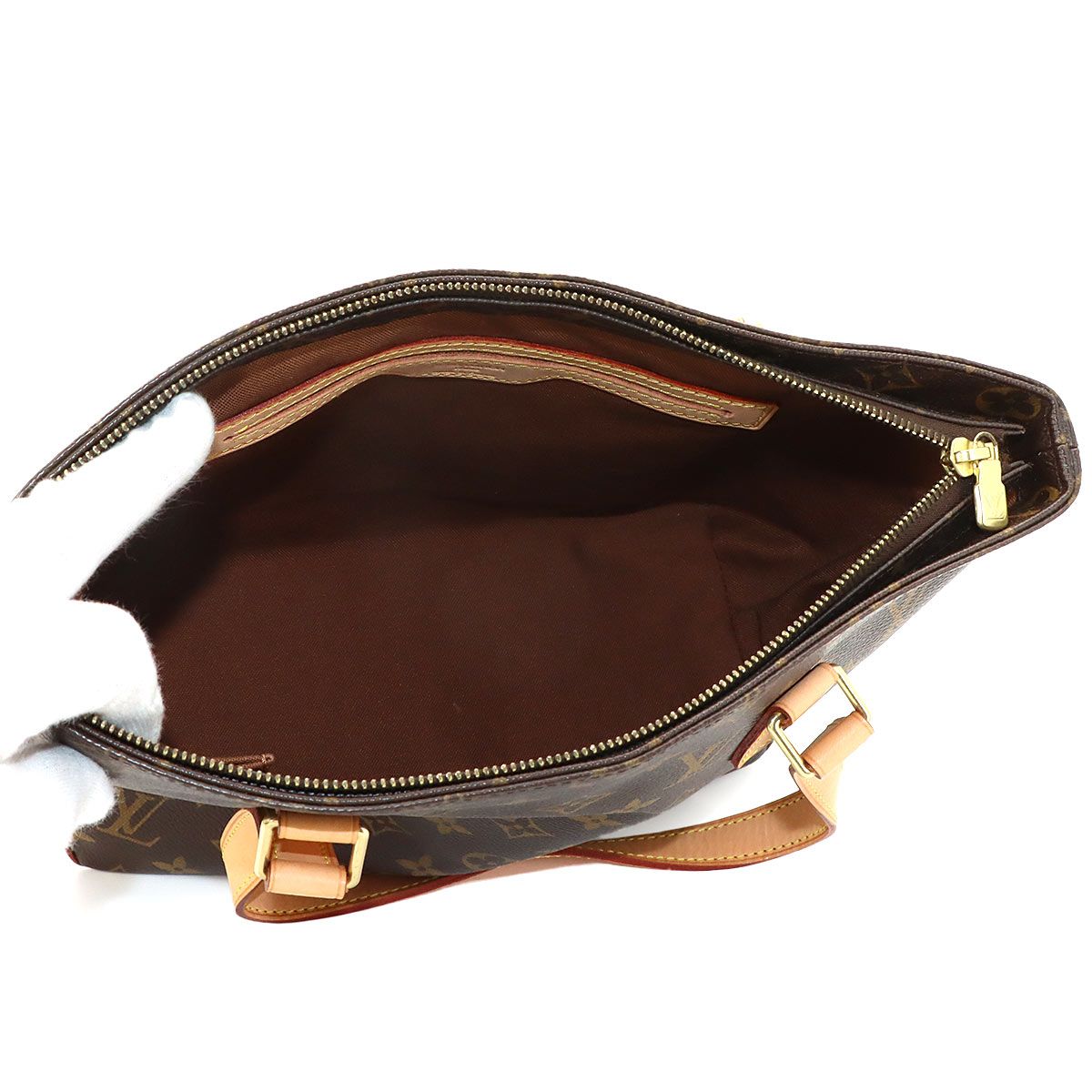 Louis Vuitton Monogram Cabas Piano Tote Brown Gold — view 6
