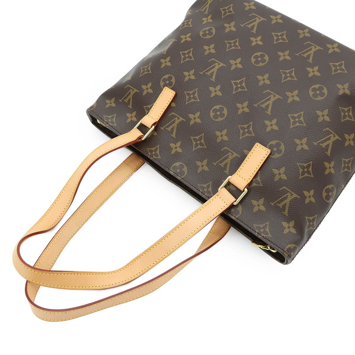 Louis Vuitton Monogram Cabas Piano Tote Brown Gold — view 5