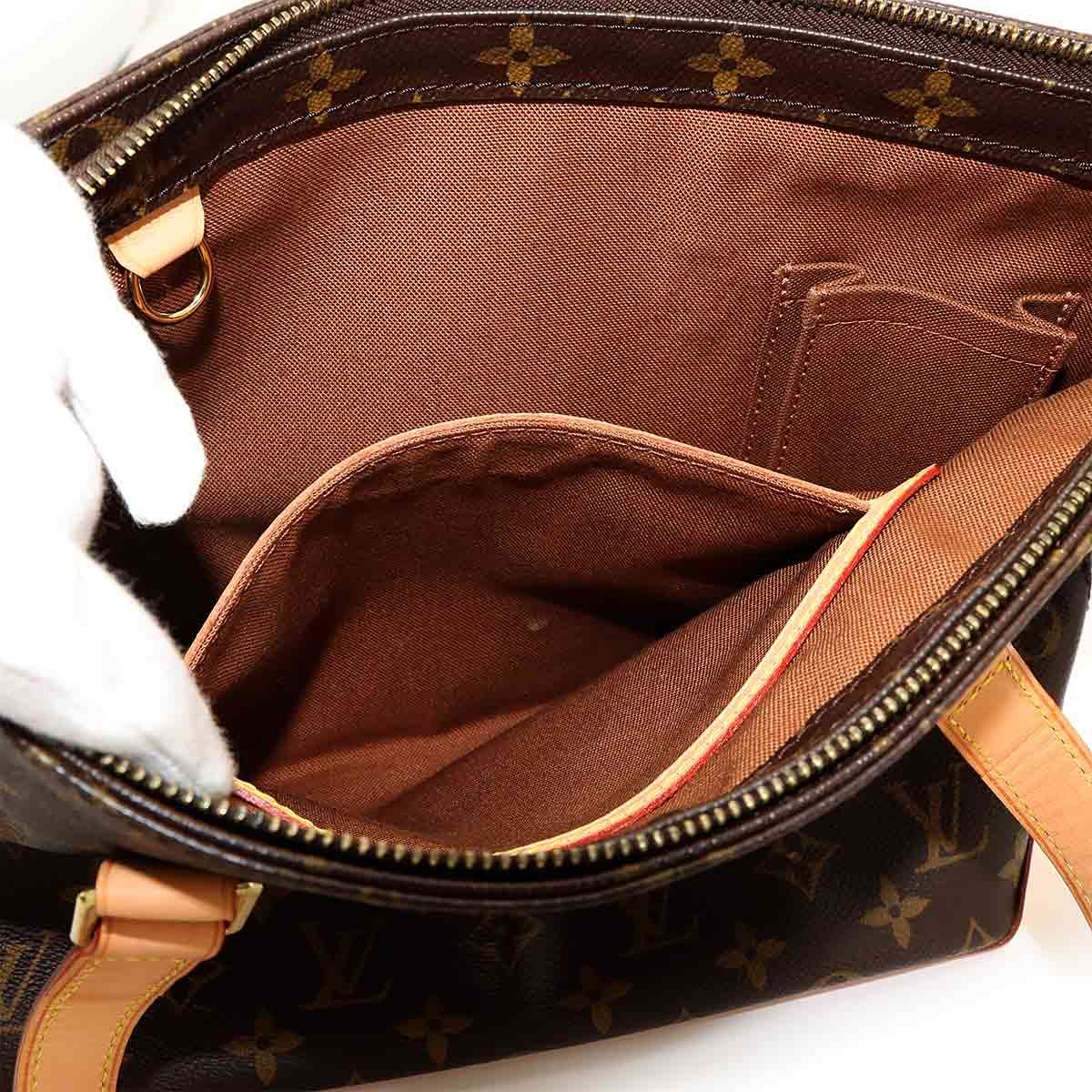 Louis Vuitton Monogram Cabas Piano Tote Brown Gold — view 8