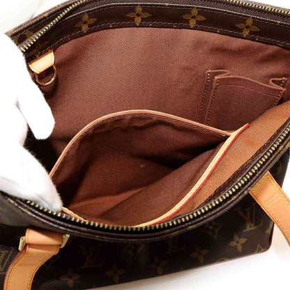 Louis Vuitton Monogram Cabas Piano Tote Brown Gold — view 8
