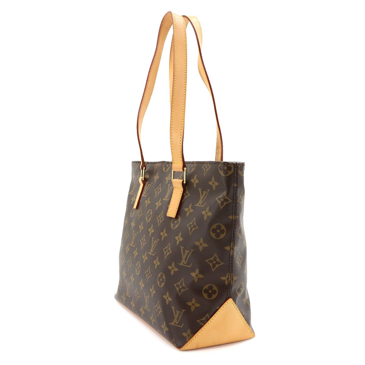Louis Vuitton Monogram Cabas Piano Tote Brown Gold — view 3