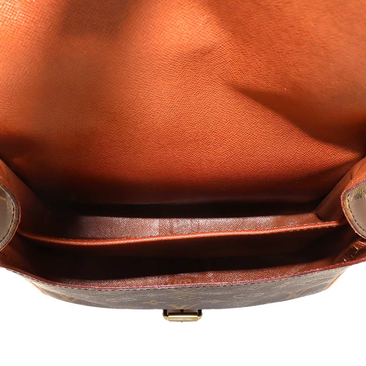 Louis Vuitton Monogram Cartouchiere MM Shoulder Bag Brown — view 7
