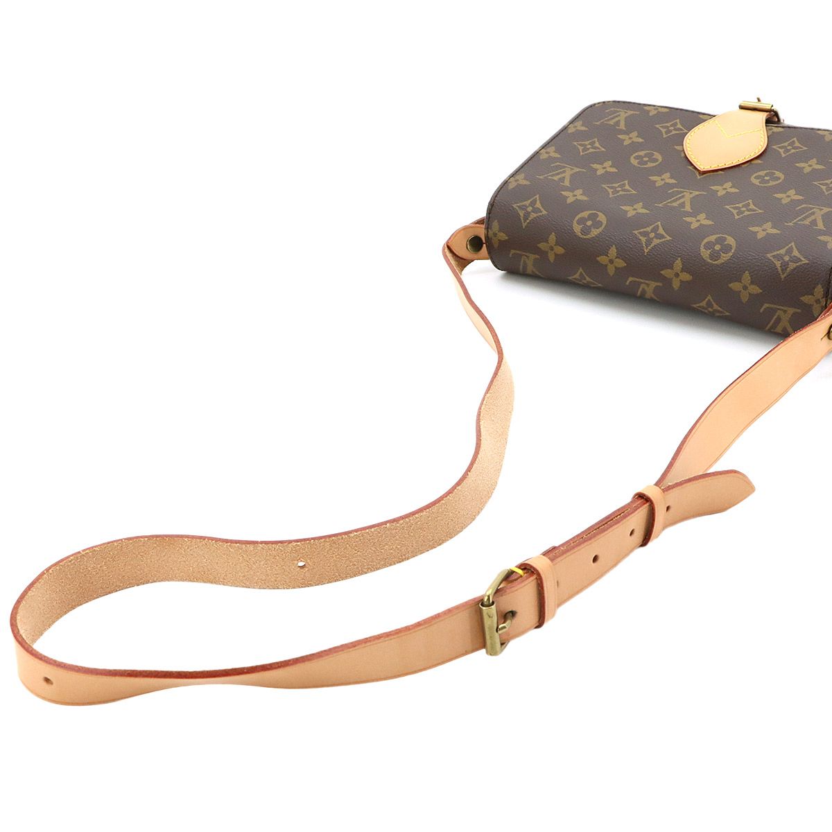 Louis Vuitton Monogram Cartouchiere MM Shoulder Bag Brown — view 6