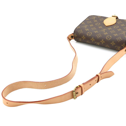 Louis Vuitton Monogram Cartouchiere MM Shoulder Bag Brown — view 6