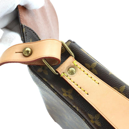 Louis Vuitton Monogram Cartouchiere MM Shoulder Bag Brown — view 9