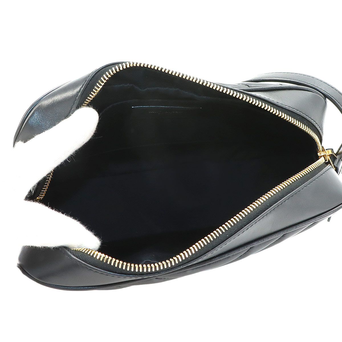 Saint Laurent Camera Bag Leather Black Gold — view 6