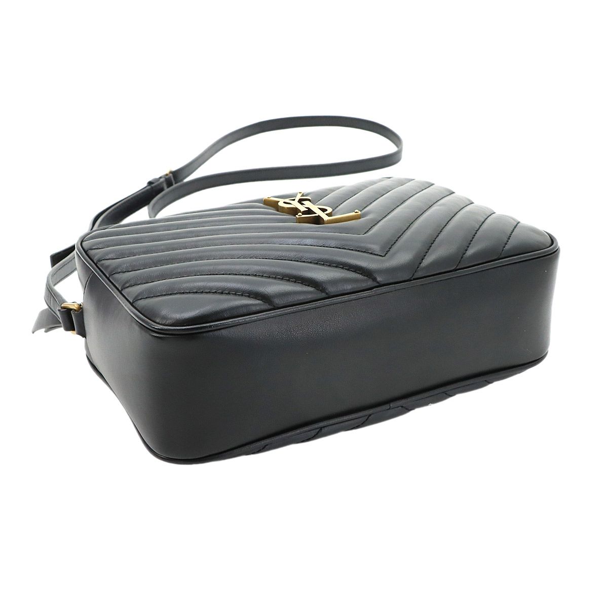 Saint Laurent Camera Bag Leather Black Gold — view 4
