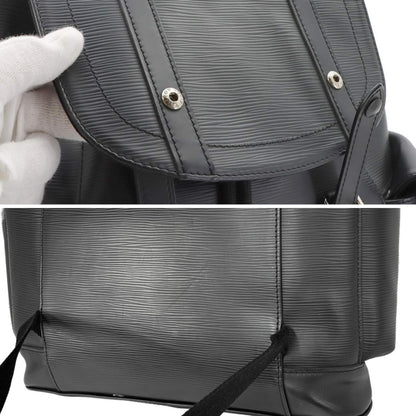 Louis Vuitton Epi Christopher PM Backpack Leather Noir — view 9