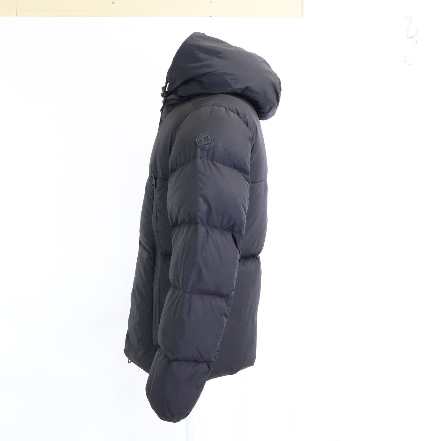 Moncler Montcla Inside Logo Embroidered Grosgrain Tape Hoodie Down — view 2