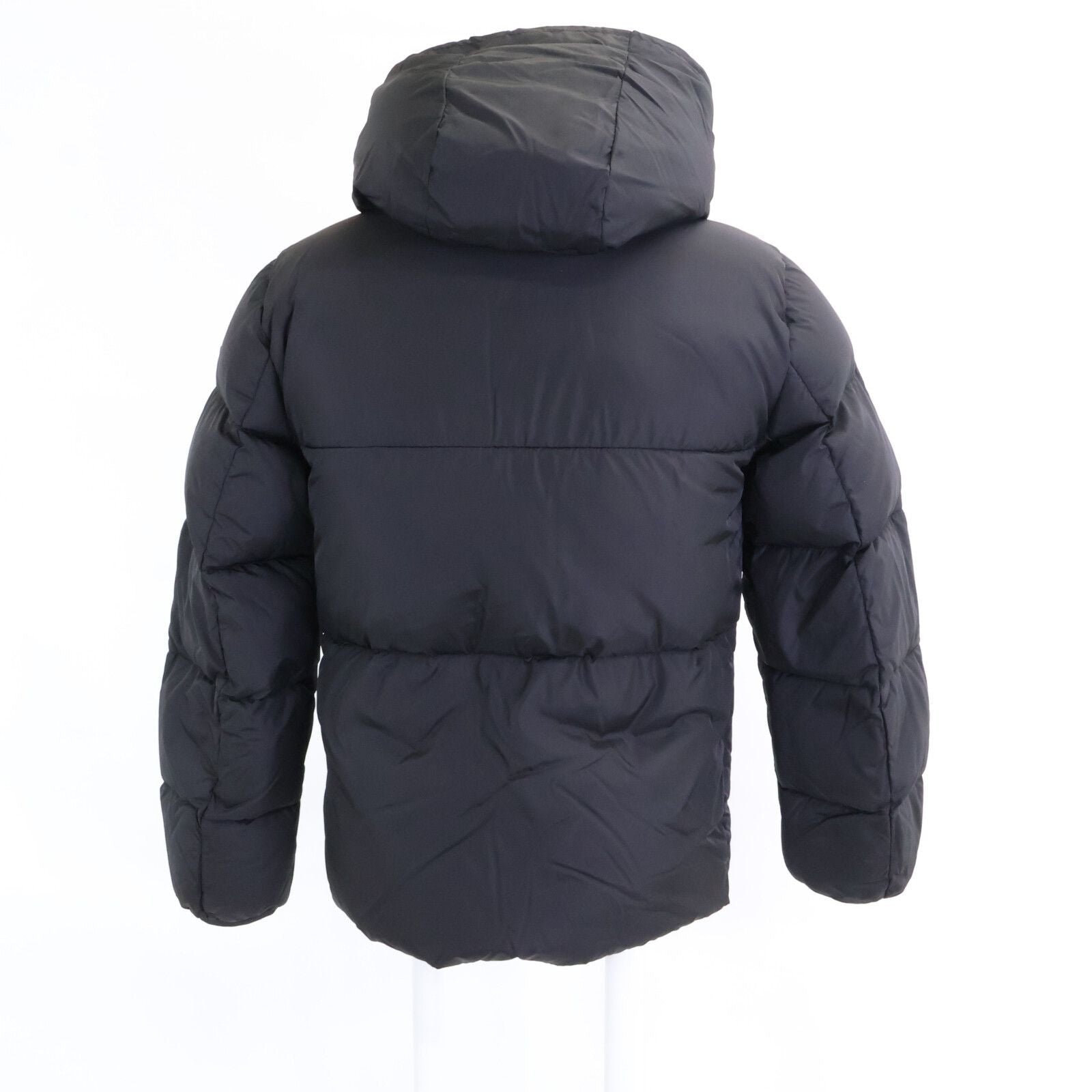 Moncler Montcla Inside Logo Embroidered Grosgrain Tape Hoodie Down — view 3
